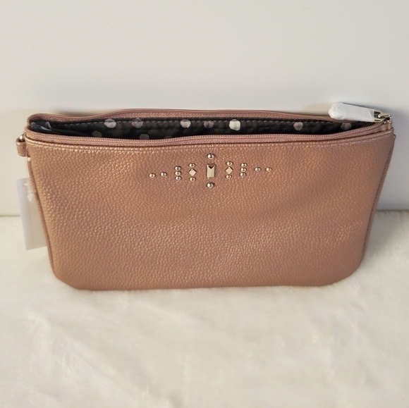 Jewell By Thirty-One Rubie Mini Rose Glow Pebble Gems Clutch Pouch NWT - Picture 8 of 15